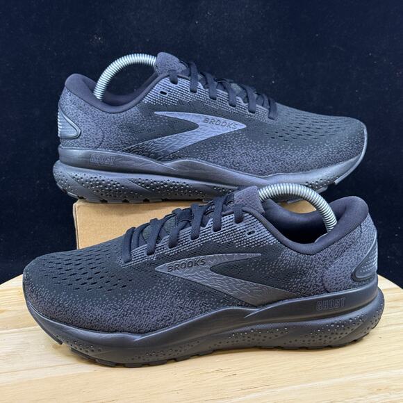Brooks Ghost 16 Running Shoes Women's Extra Wide Sz 9 E (2E) Black Athletic Shoe - Picture 1 of 10